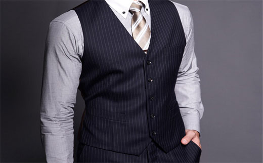 Suit vest--a new flavor for men