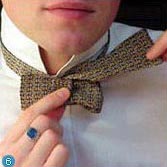 How to tie a bow tie by yourself